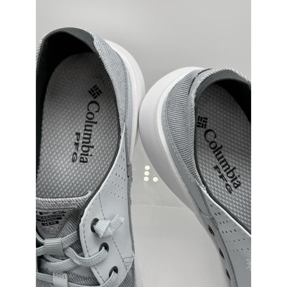 Columbia Mens Size 7 Boatside Relaxed PFG Slip On Loafers‎ Cirrus Grey Deck